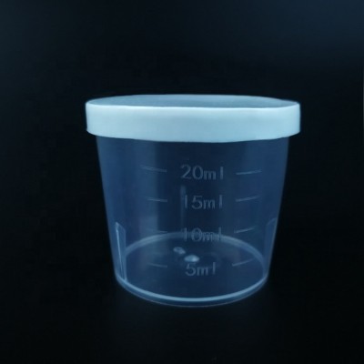 high quality plastic sputum container with cap